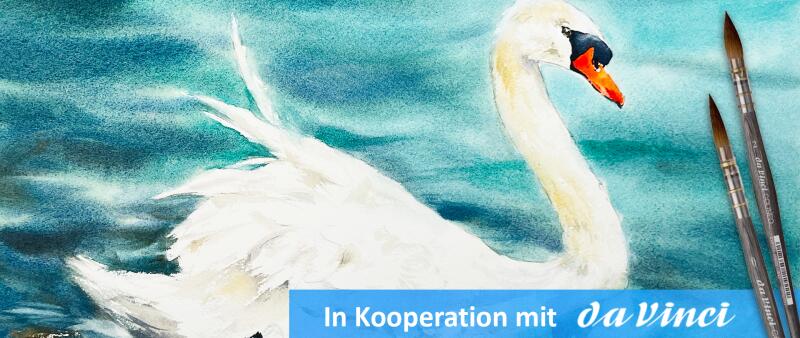 After Work: Das Weiß im (Tier-) Aquarell – Der Schwan