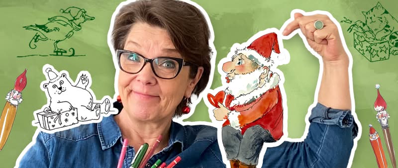 Kompaktkurs: Einfach fröhliche Weihnachtsmotive sketchen!