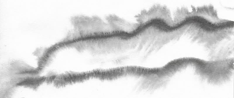 Tusche und Achtsamkeit